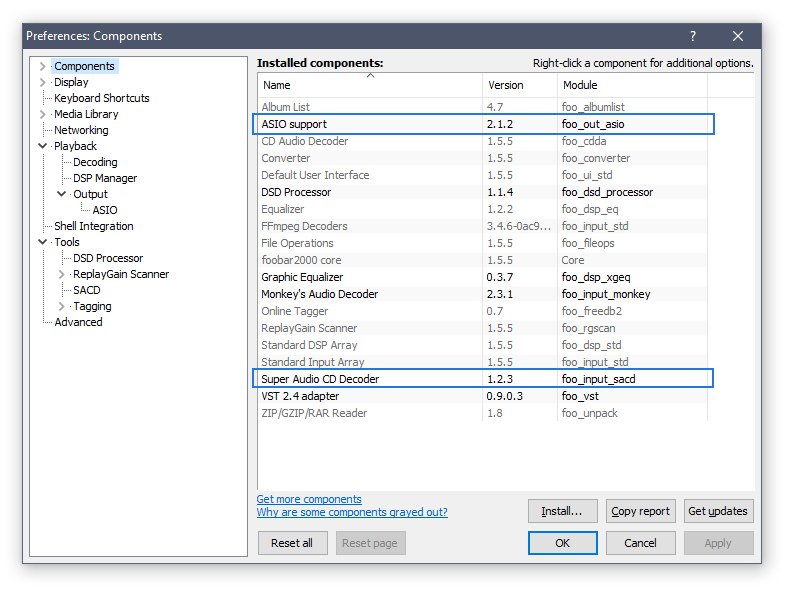 foobar dsd processor