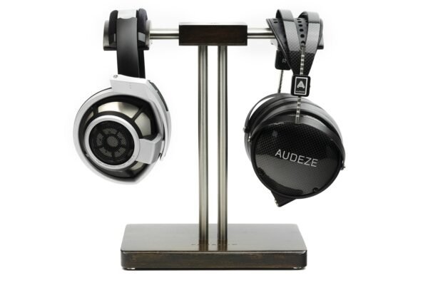 Drewniany stojak na słuchawki Fanatum Statera Duo (wenge)