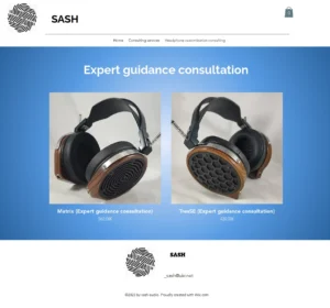 Zrzut ze strony Sash Audio