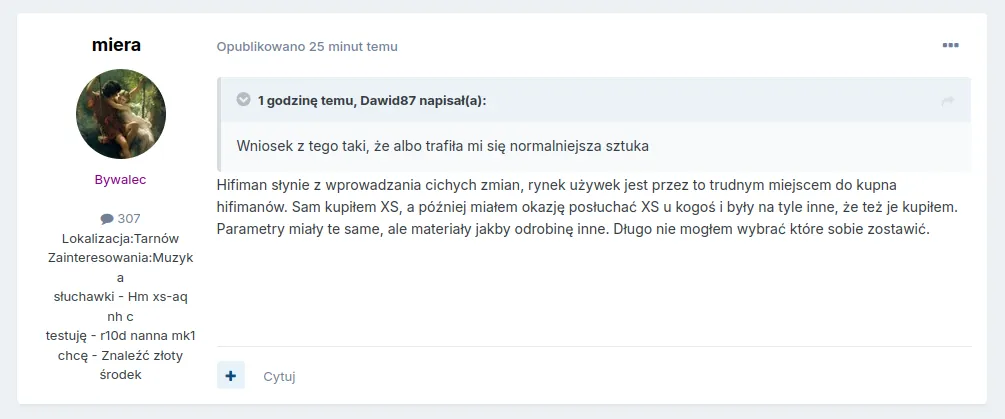 Ciche rewizje na łamach jednego z forów