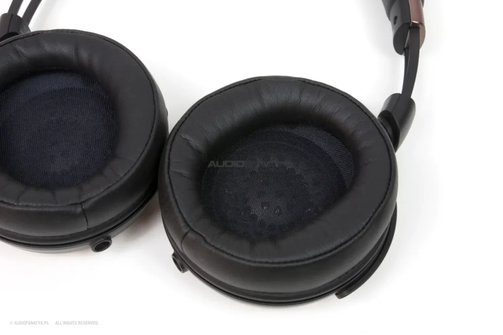 Wnętrze muszli słuchawek.