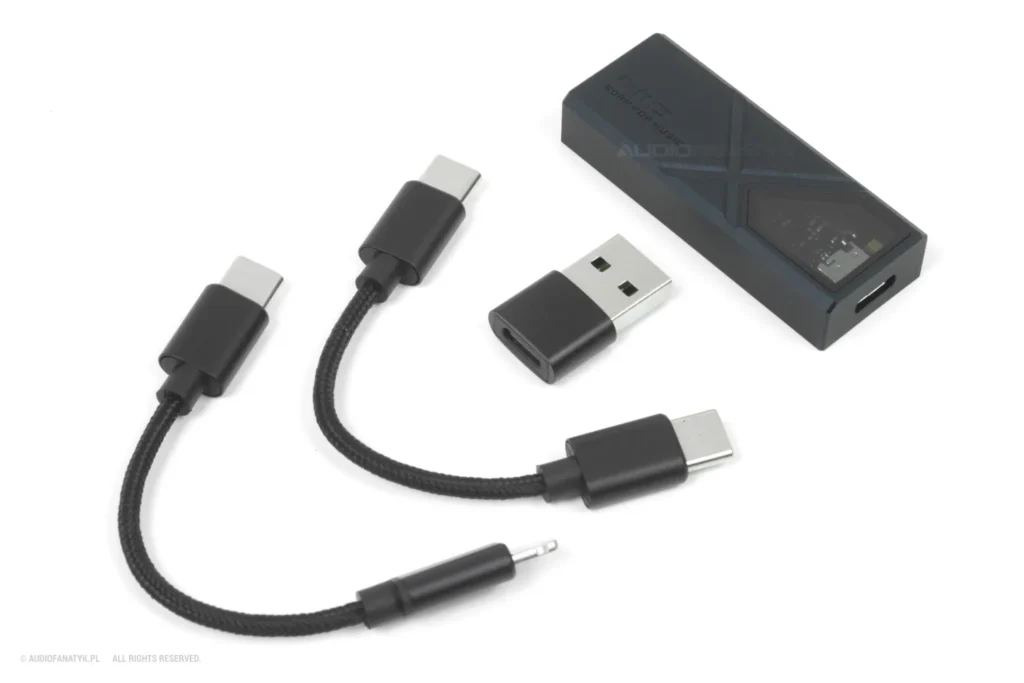 Akcesoria dołączone do FiiO KA13