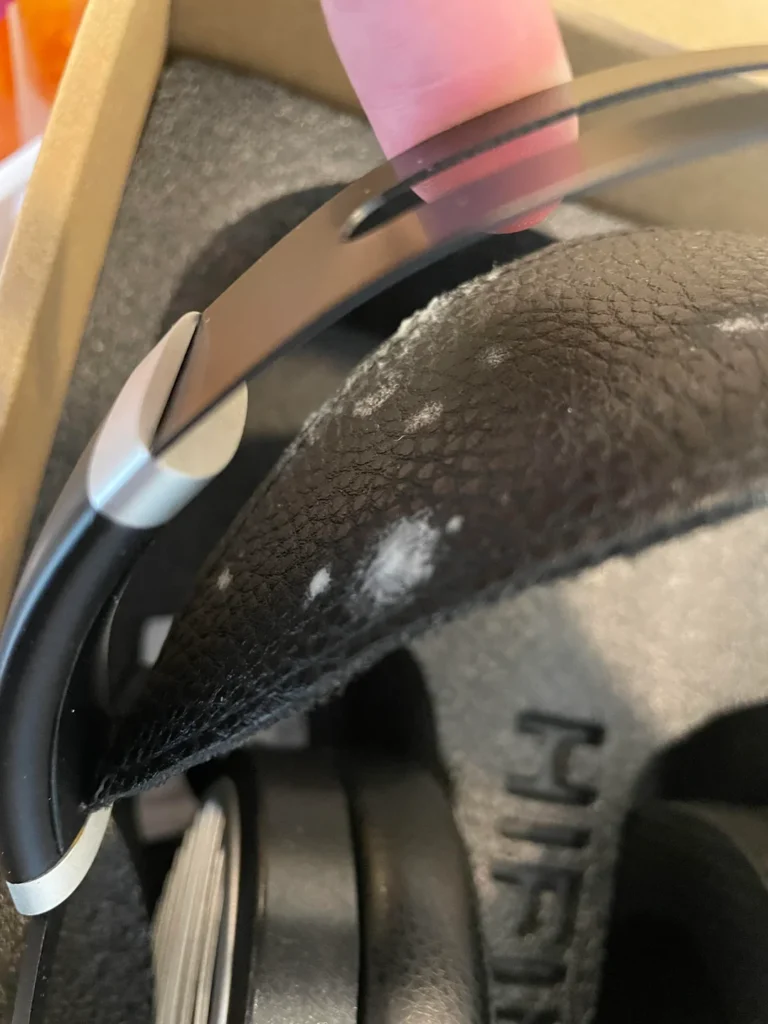 Pleśń na słuchawkach Hifiman