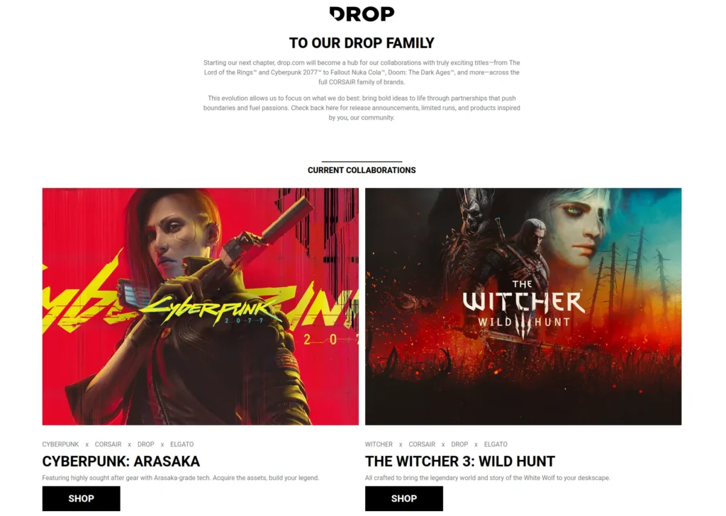 Koniec działalności portalu Drop.com