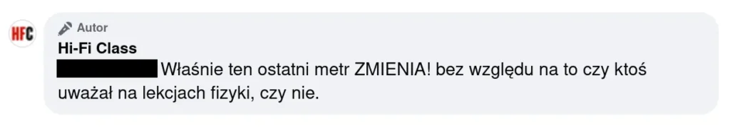Hificlass i teoria ostatniego metra